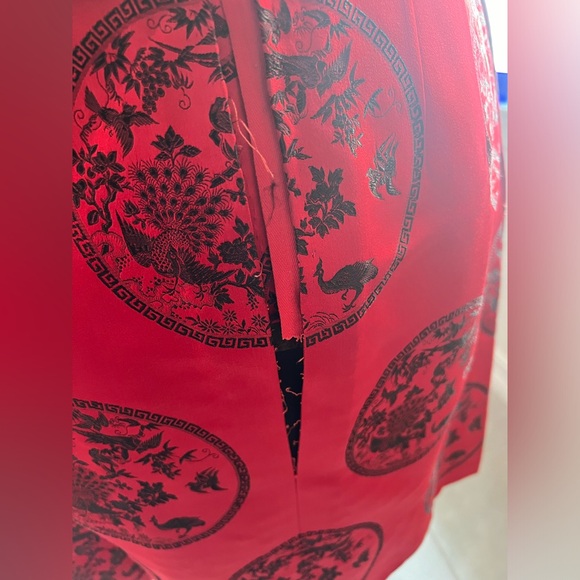 Vintage 1950s era Silk Chinese Wiggle Dress Sz 6-8 - Picture 6 of 10